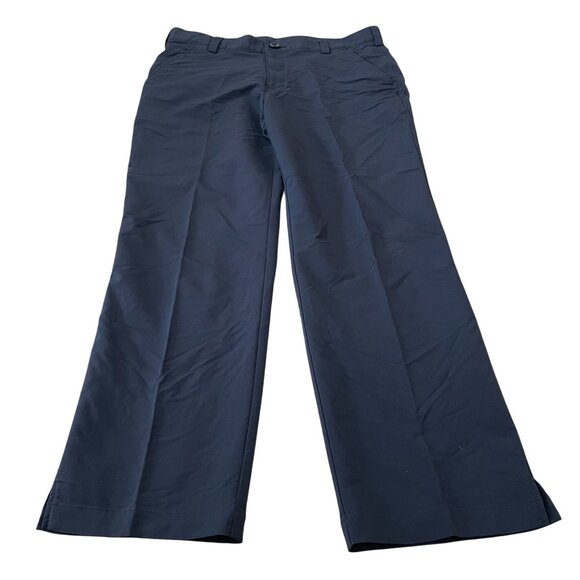 Under Armour Hybrid Pants Men's Size 34x30 Black Golf Casual Flat Front - Picture 1 of 5